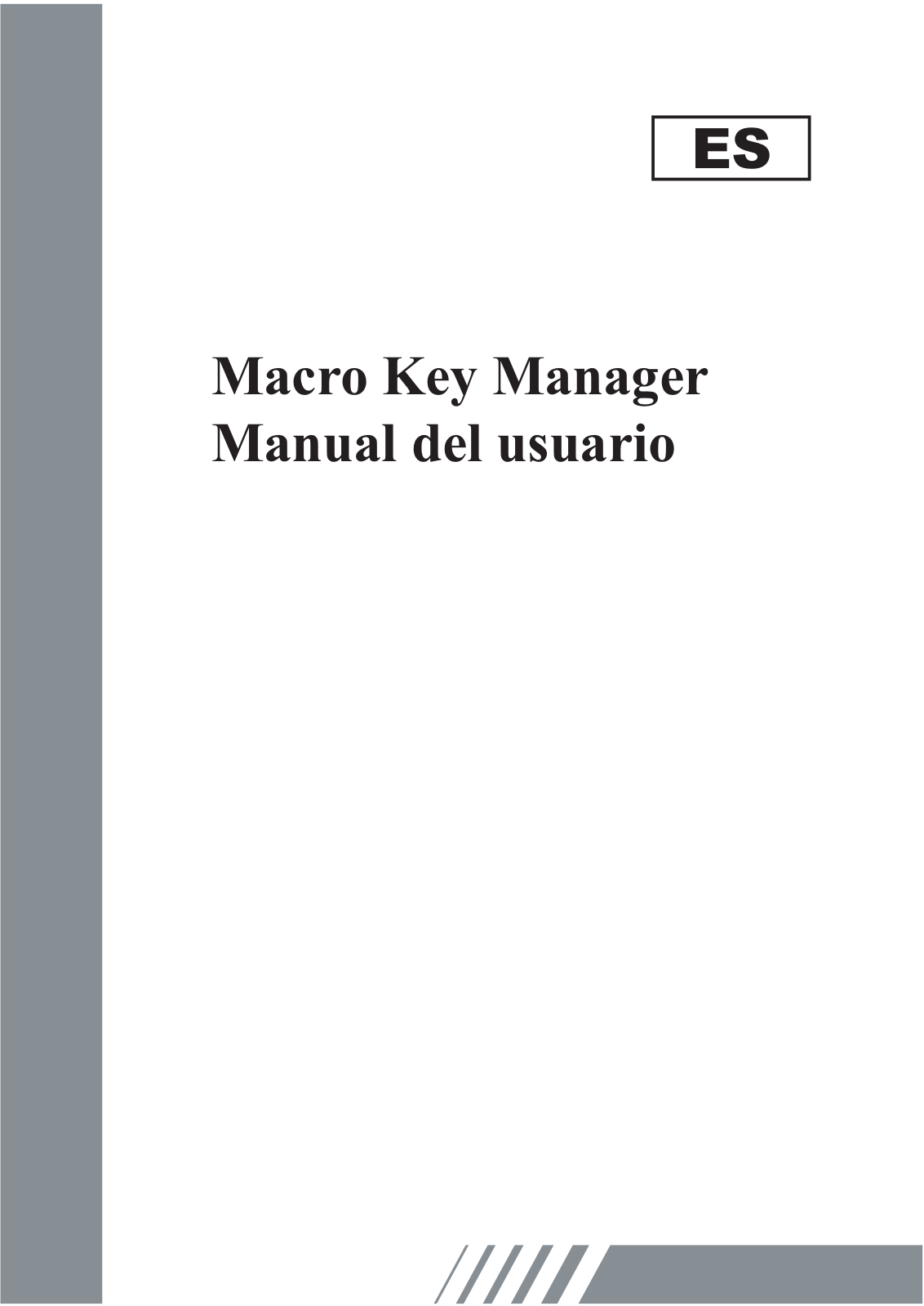 Genius Macro Key Manager User Manual