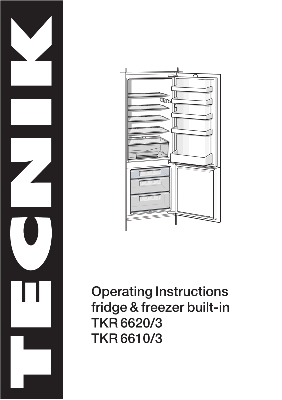 Tecnik trk6620/3, tkr 6610/3 Operating Manual