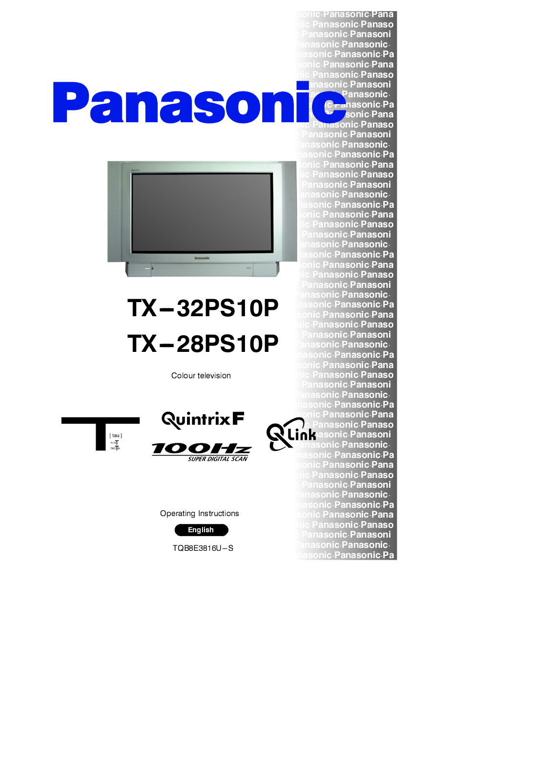 Panasonic TX-28PS10P, TX-32PS10P User Manual