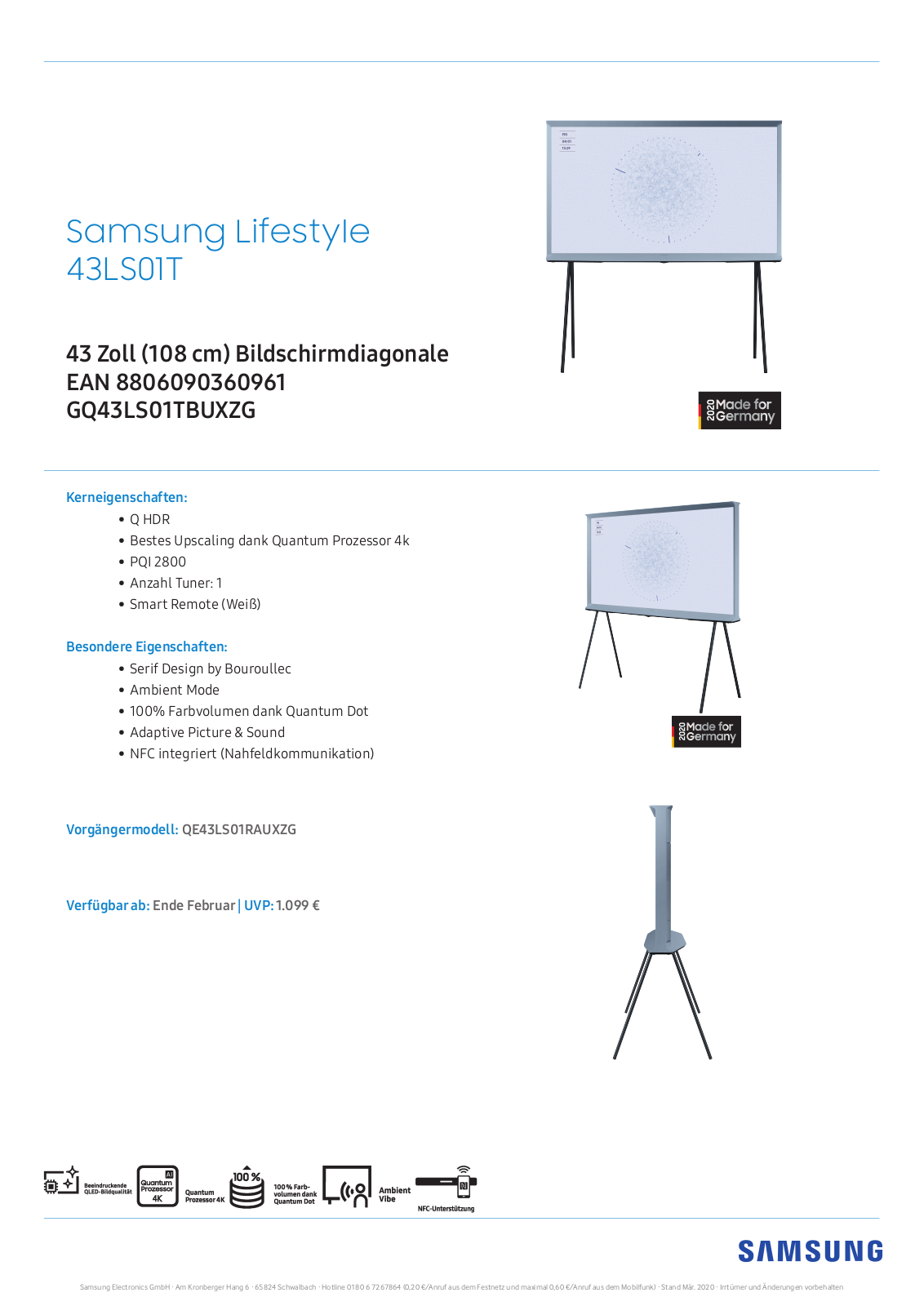 Samsung GQ43LS01TB User Manual