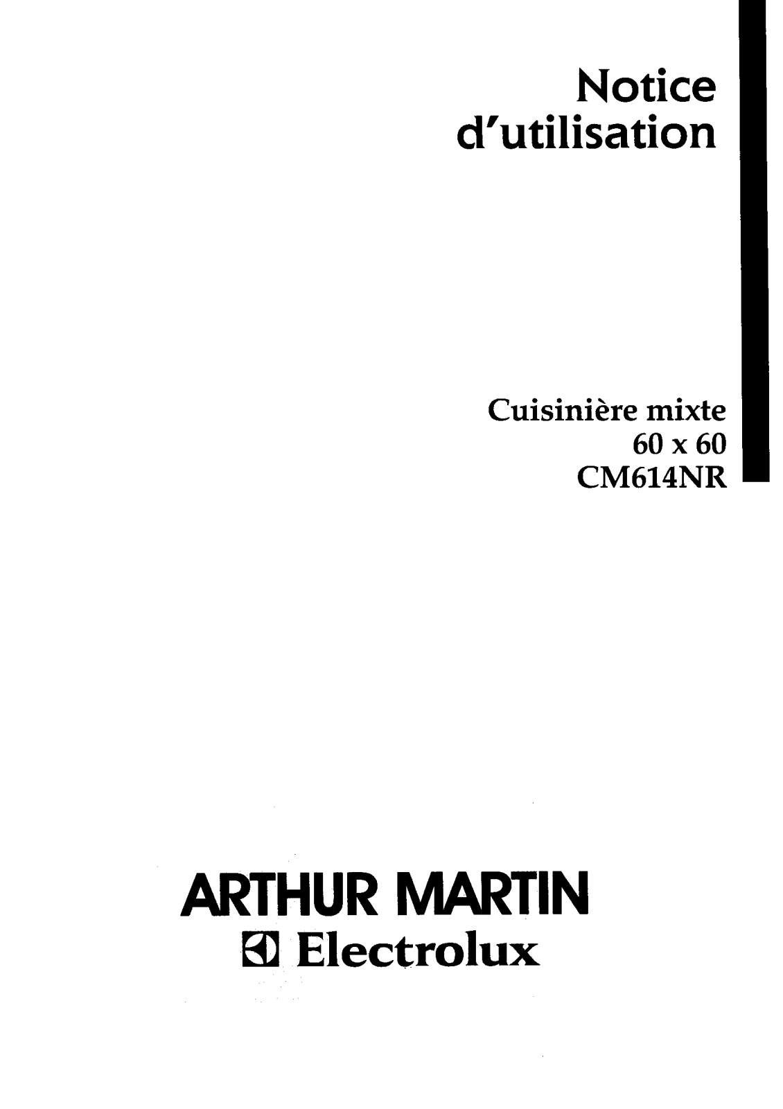 Arthur martin CM614NR User Manual