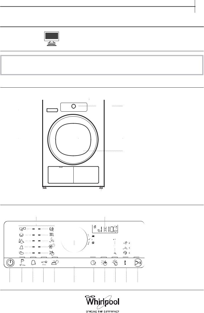 Whirlpool HSCX 80421, HSCX 80423 Quick reference guide