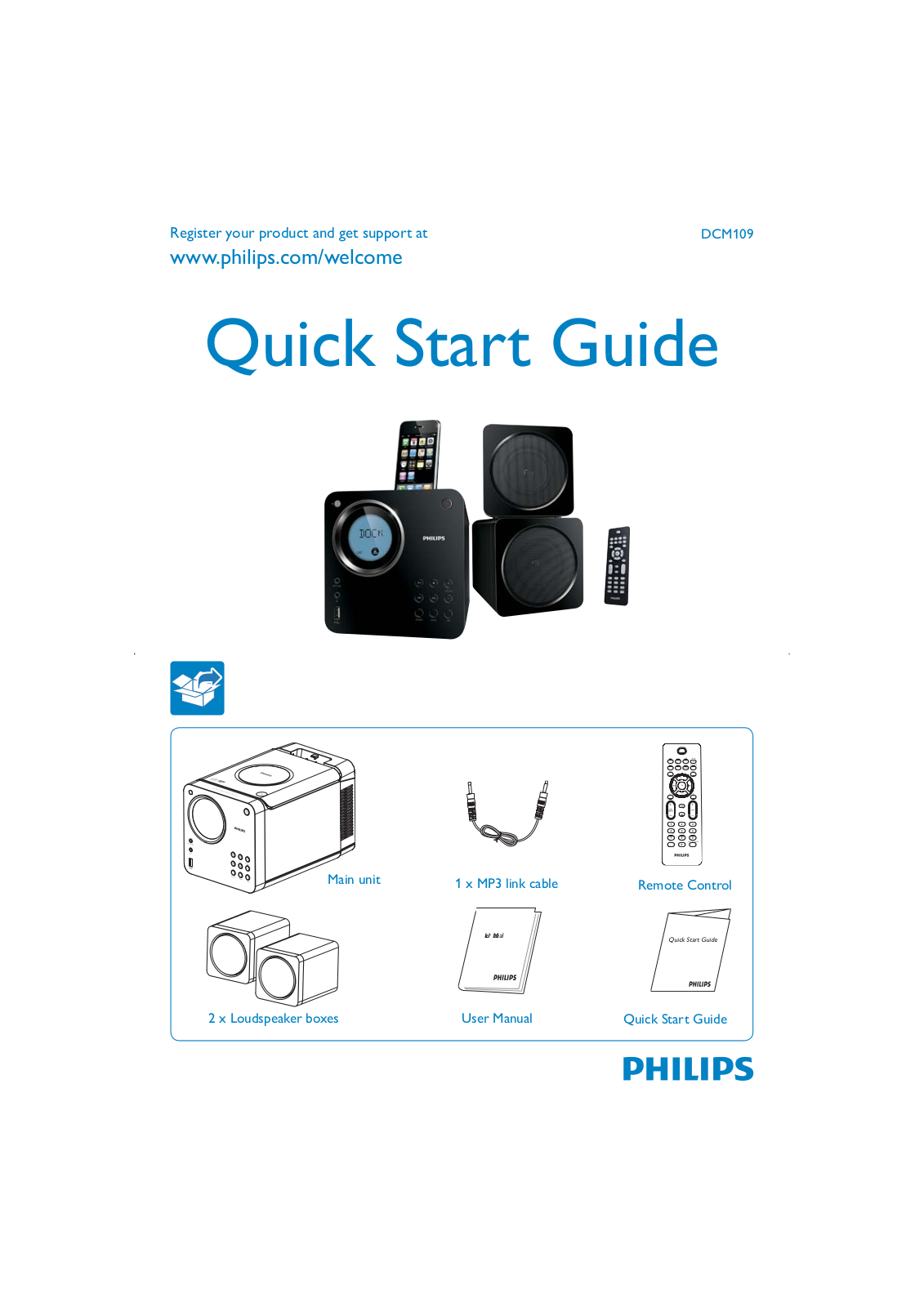 Philips DCM109, DCM109-37 User Manual