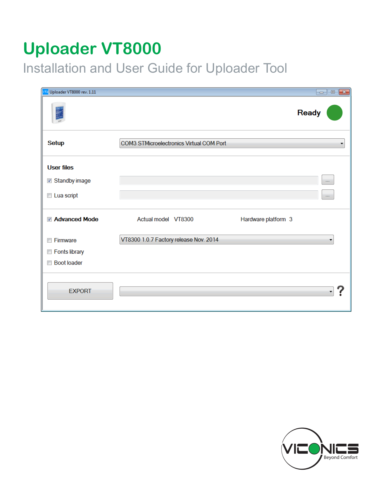 Viconics VT8000 User Manual