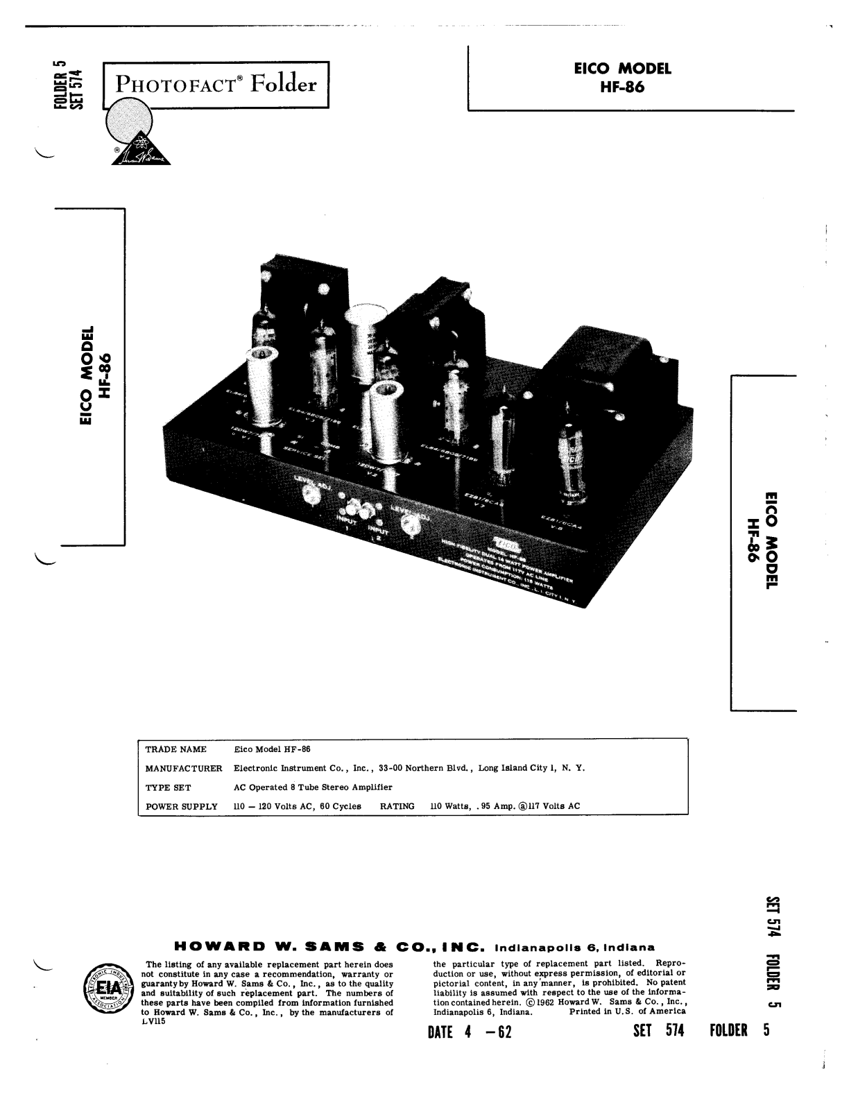 Eico hf86 schematic