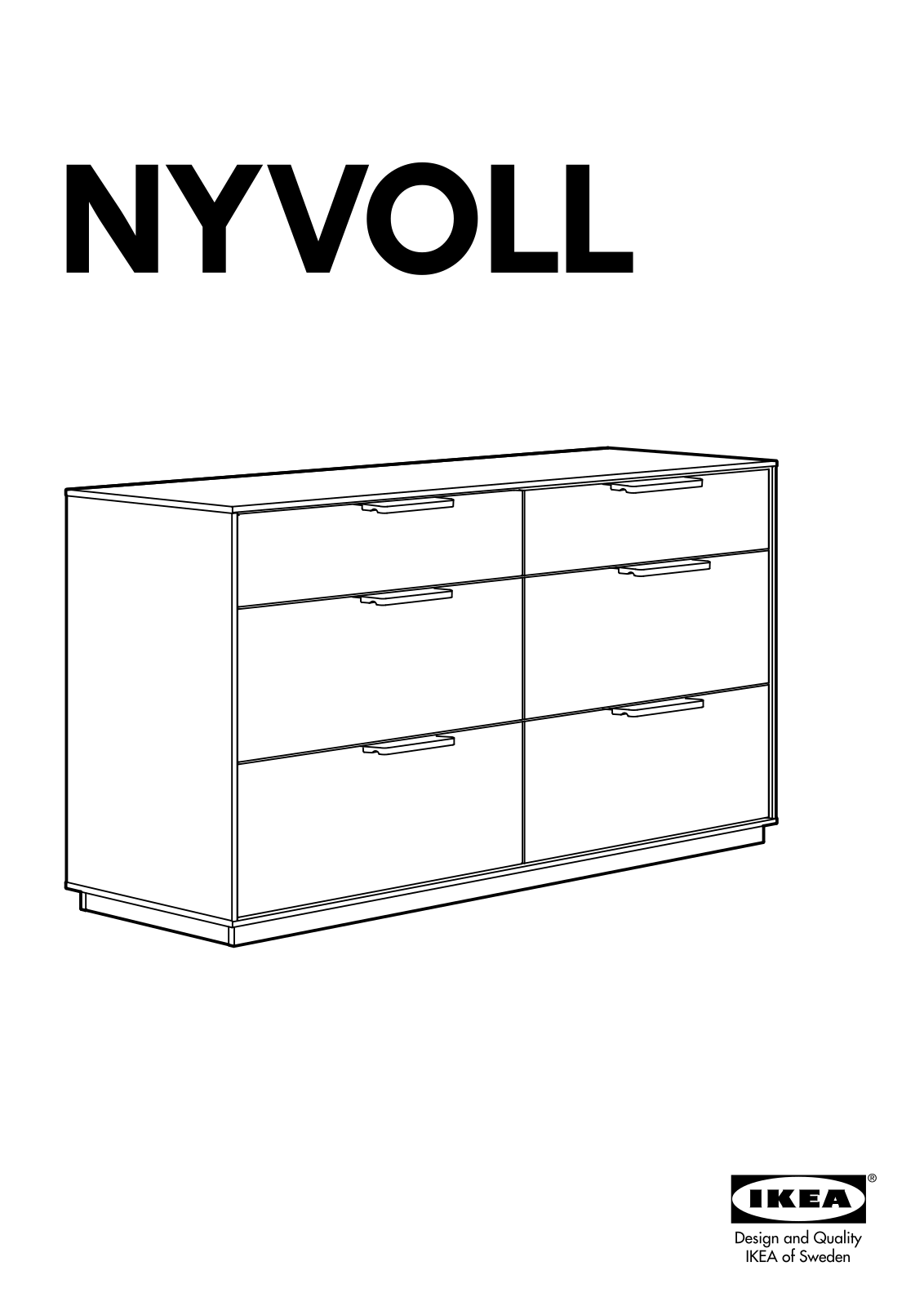 IKEA NYVOLL KOMMODE User Manual