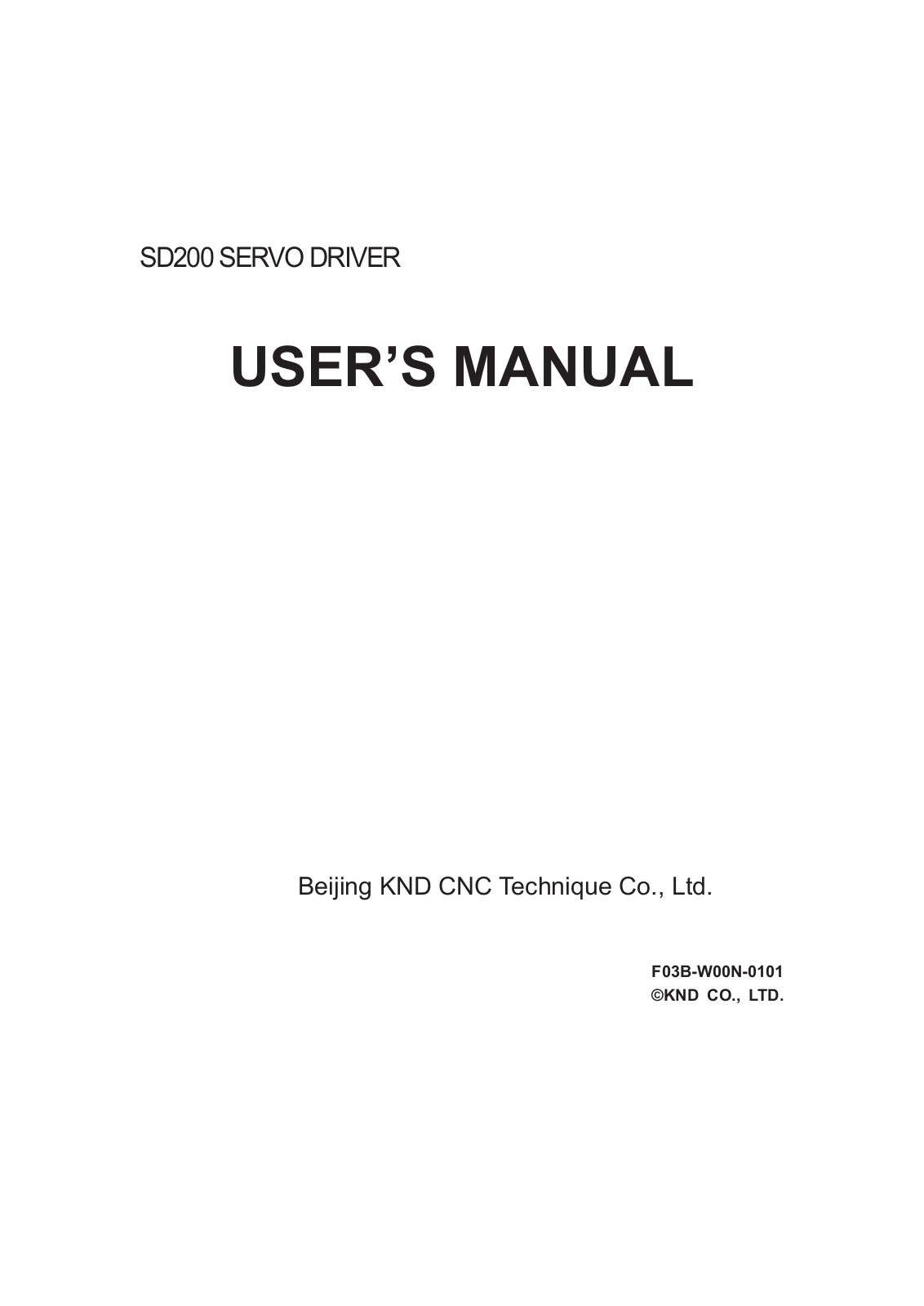 knd KND SD200 User Manual