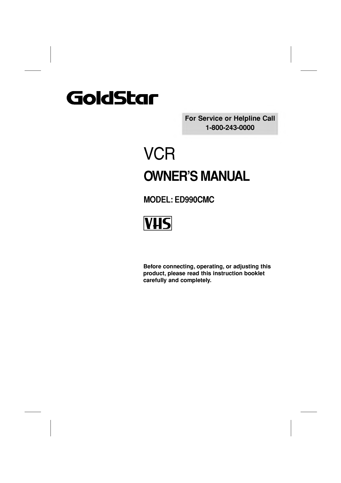 LG ED990CMC User Manual