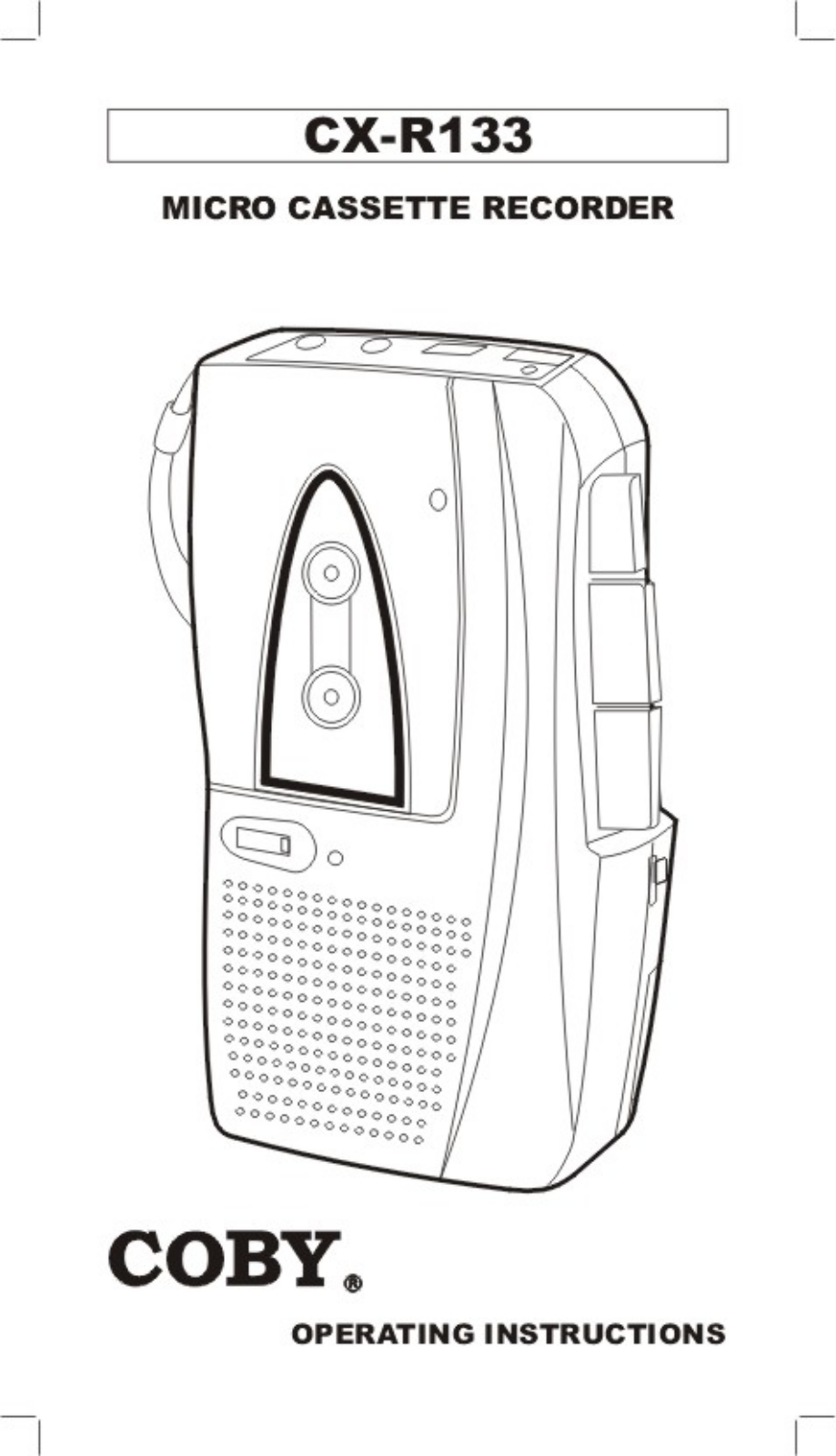 Coby Electronics CXR-133 Owners manual