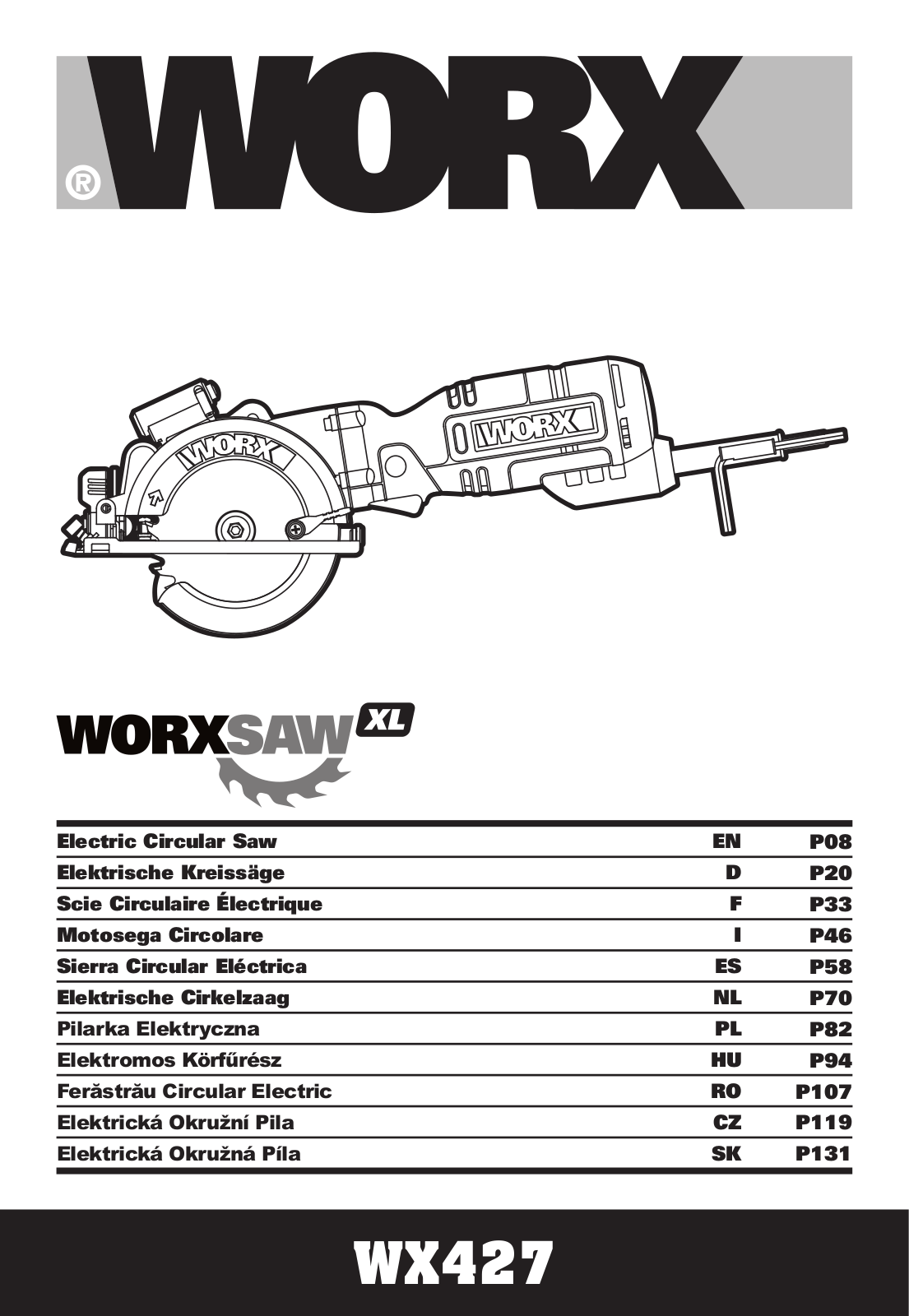 Worx WX427 User Manual