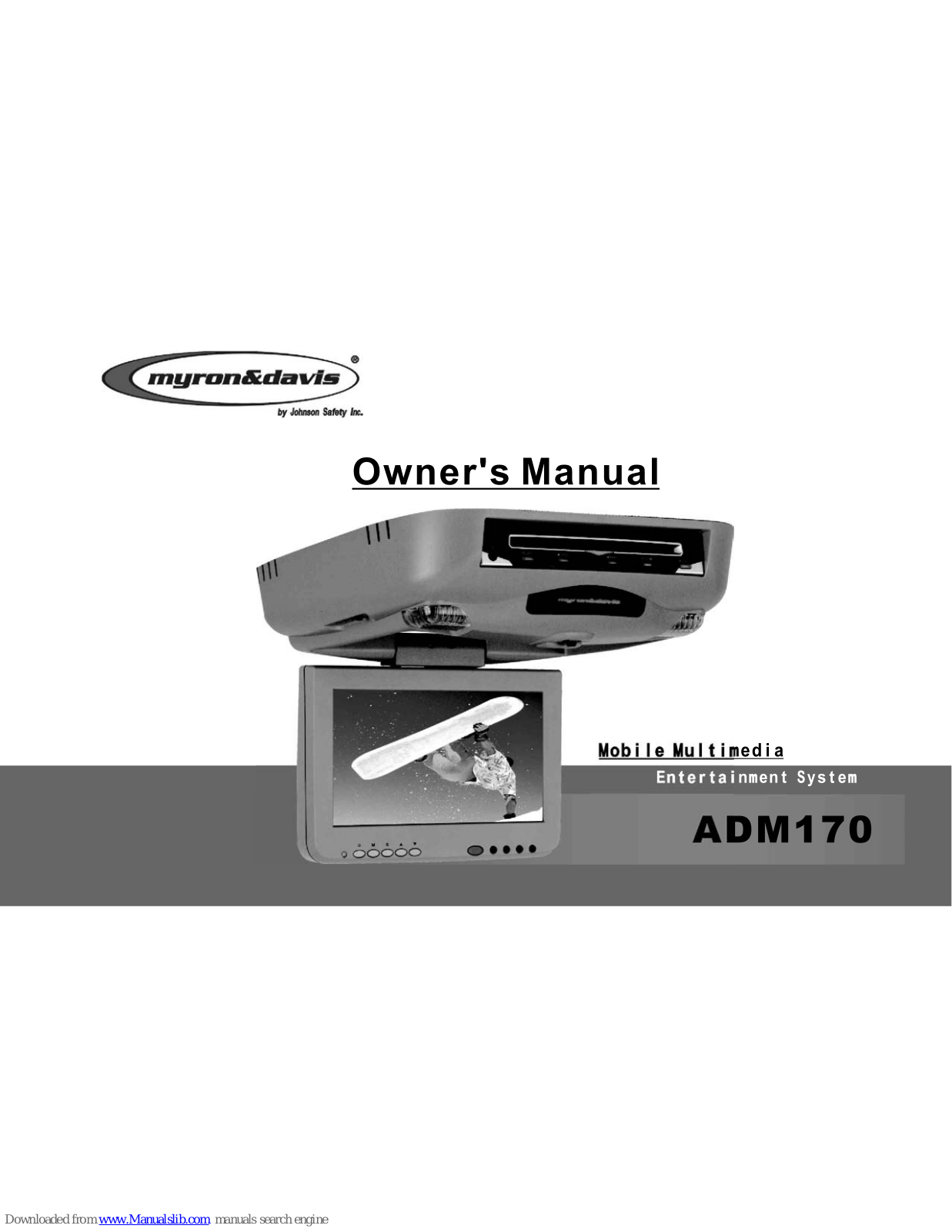 Myron & Davis ADM170 Owner's Manual