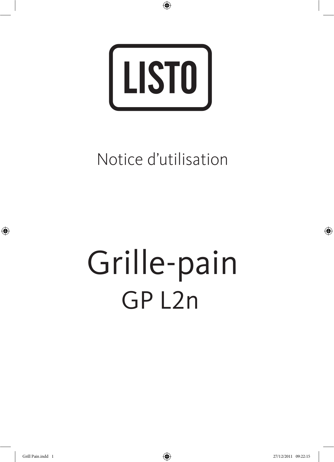 LISTO GP L2N User Manual