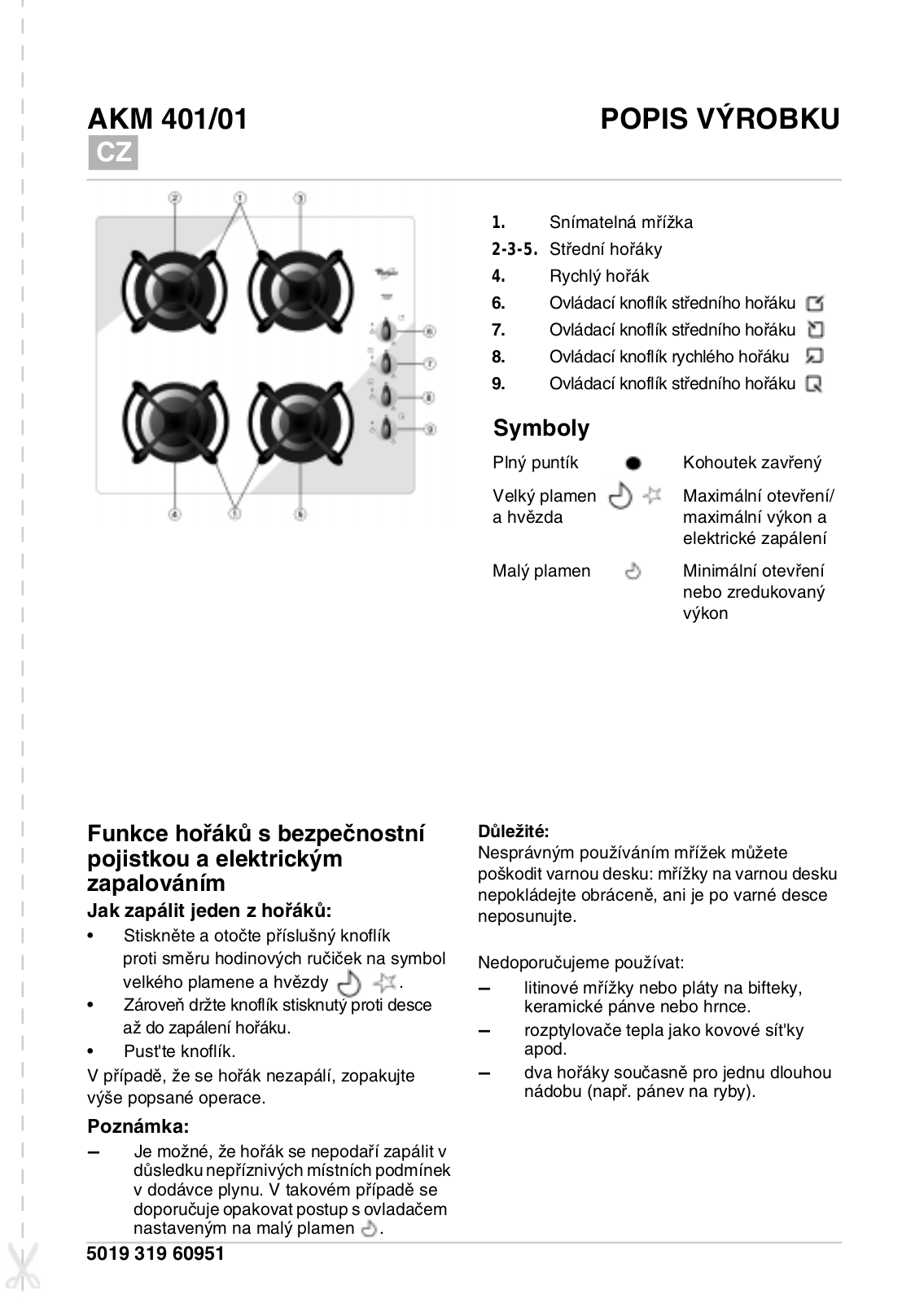 Whirlpool AKM401NB User Manual