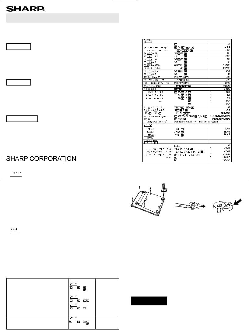 Sharp CH-412 User Manual