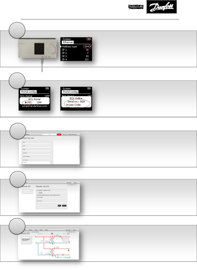 Danfoss ECL 296/310 Installation guide