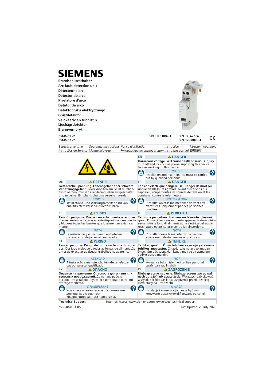 SIEMENS 5SM6 01.-2 User guide - ManualMachine.com