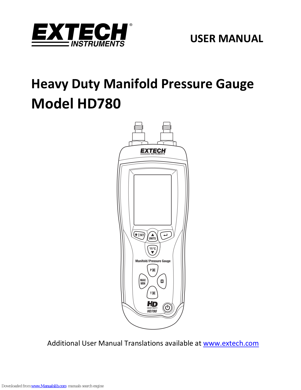 Extech Instruments HD780 User Manual