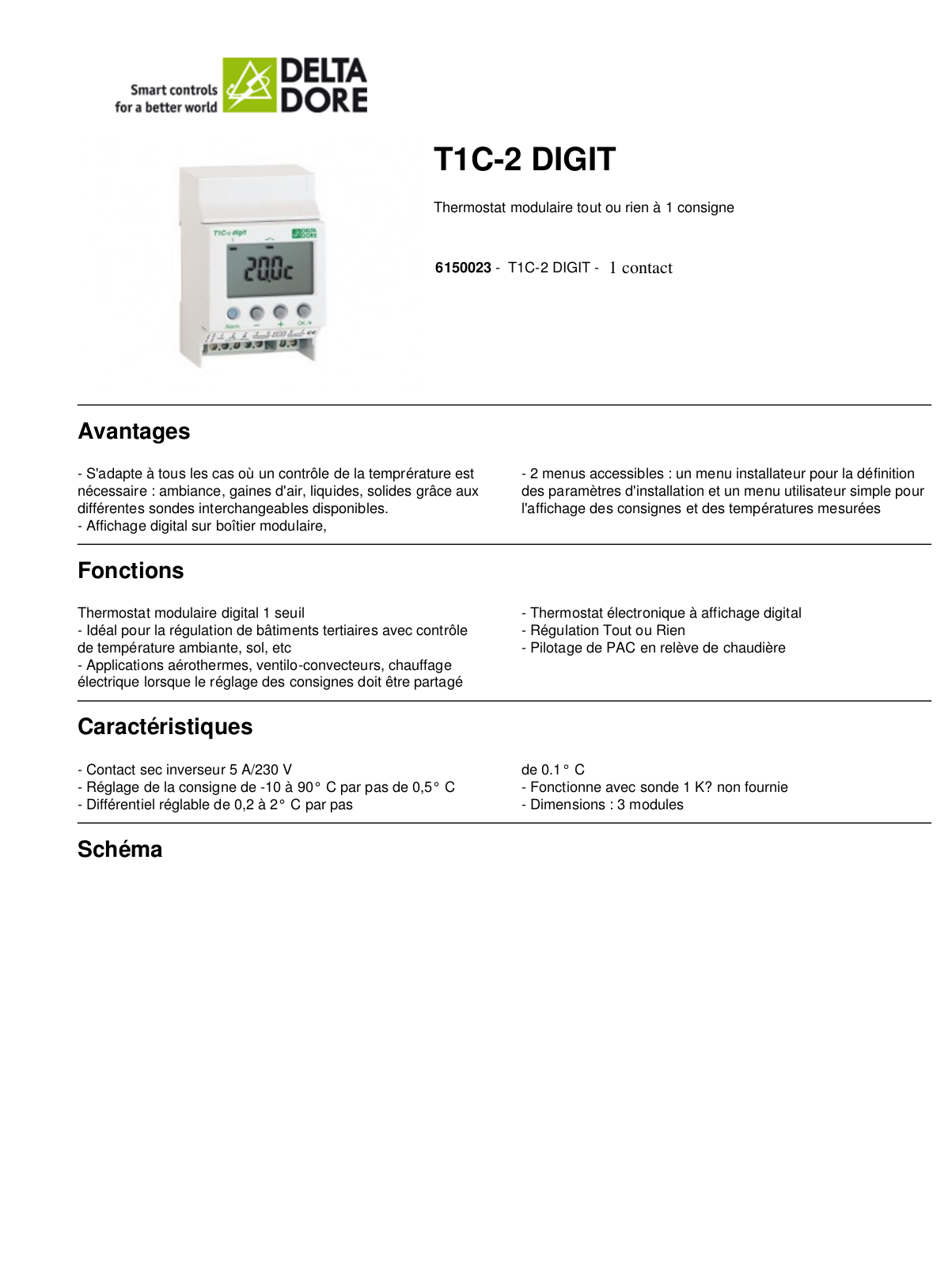 Delta dore T1C-2 DIGIT Technical Description - ManualMachine.com