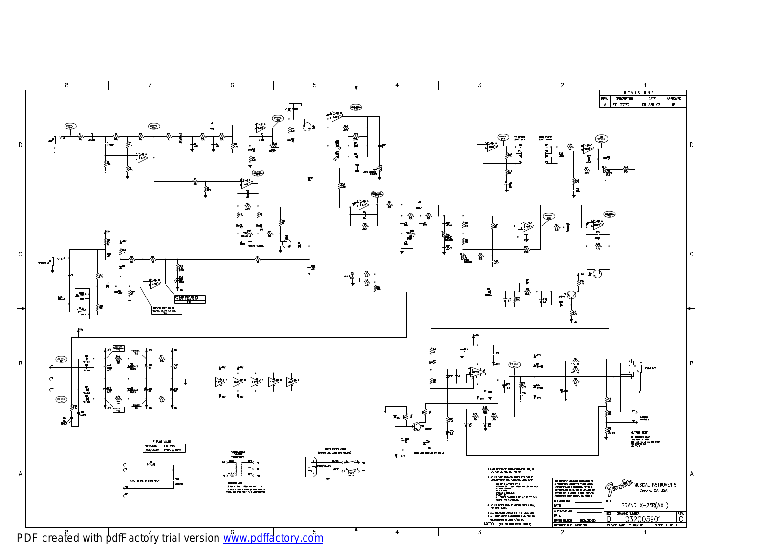 Brand X x 25r schematic - ManualMachine.com