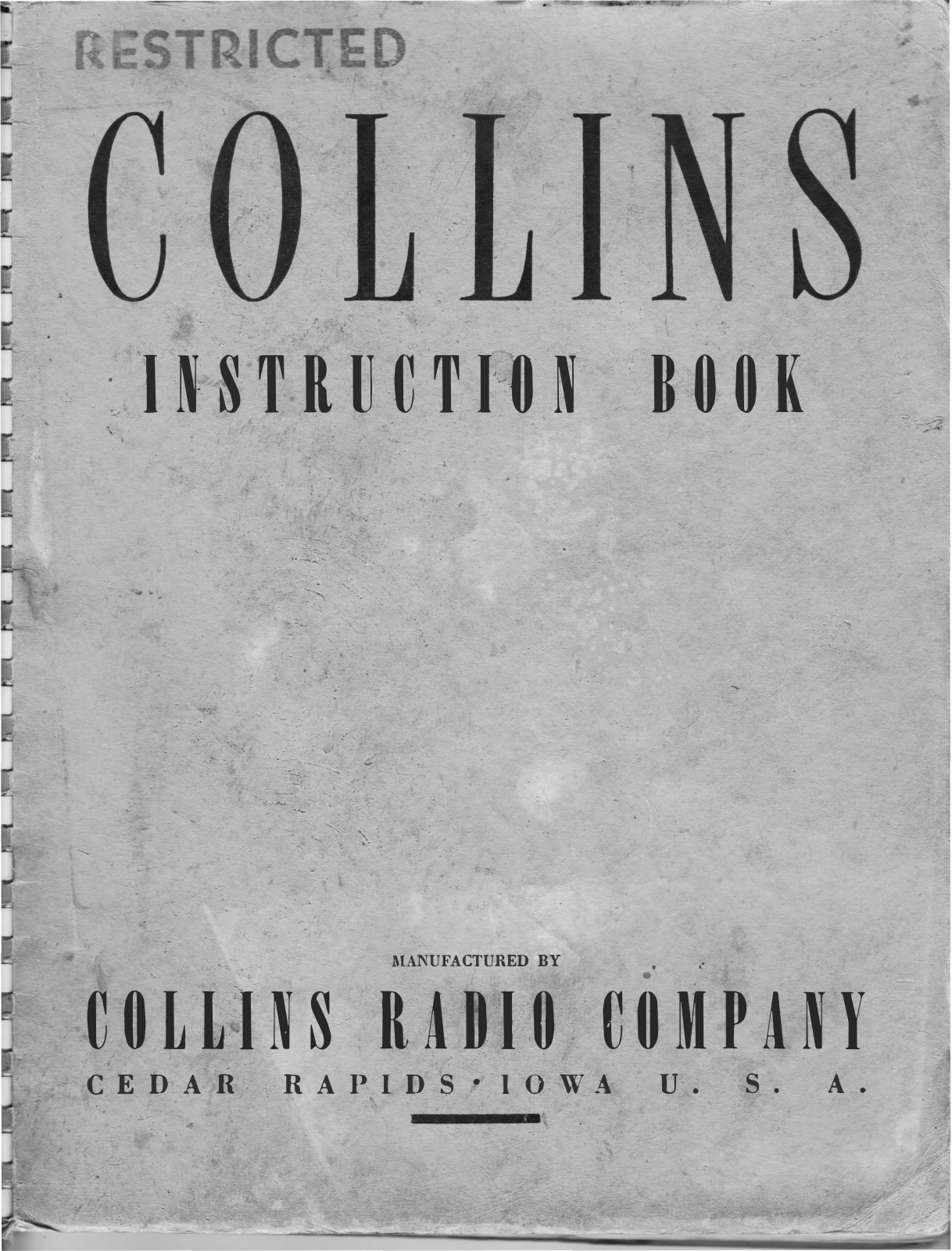 Collins TCA Instruction Book