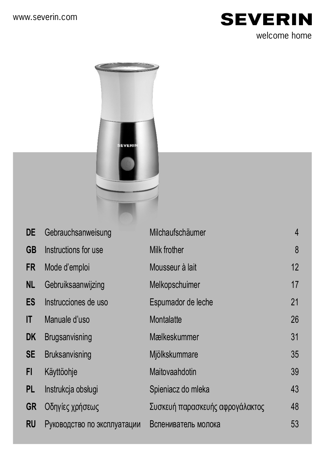 Severin SM 3581 User Manual