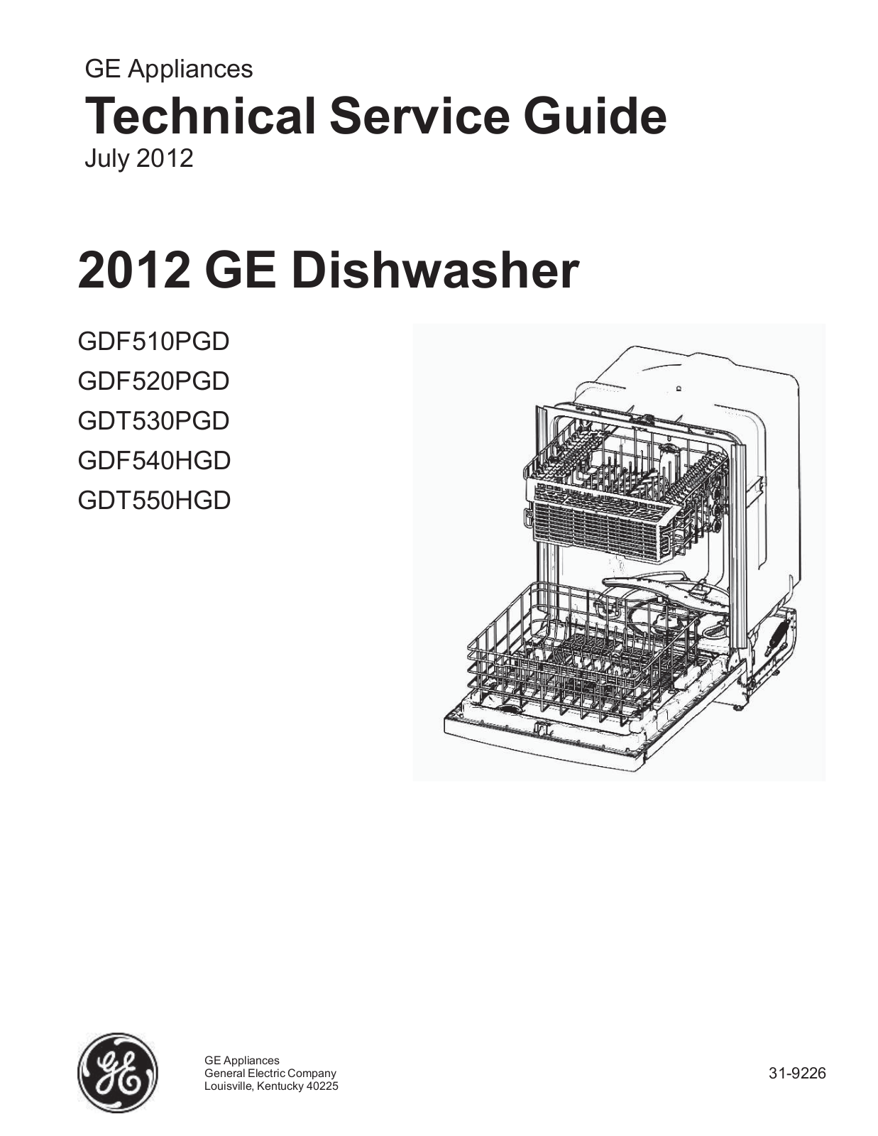 GE GDT530PGD, GDT550HGD, GDF520PGD, GDF540HGD, GDF510PGD User Manual