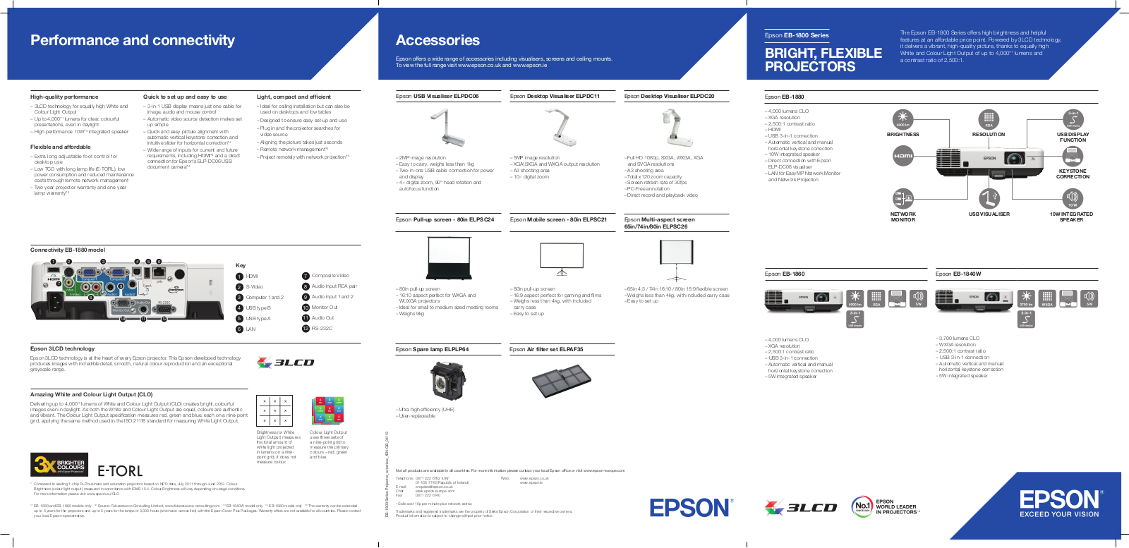 Epson V12H002S26 Product Data Sheet