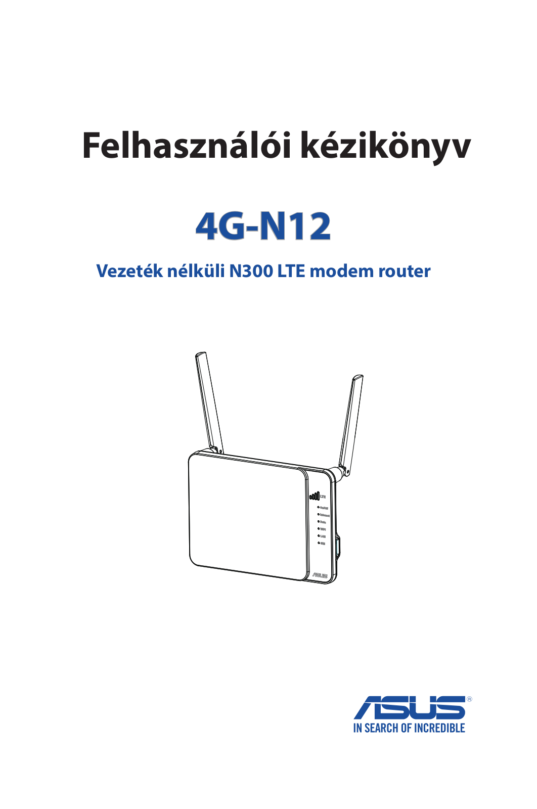 Asus 4G-N12 User's Manual