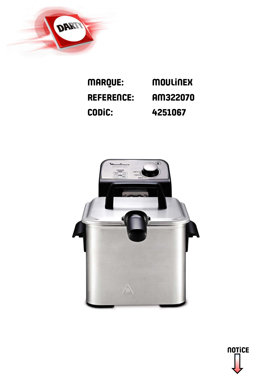 MOULINEX AM322070 User Manual