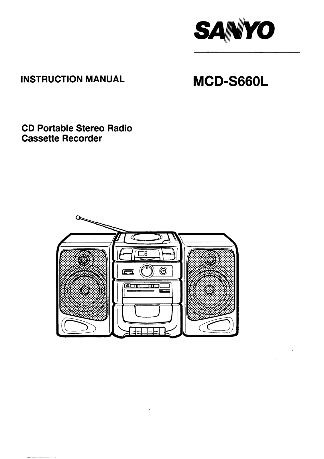 Sanyo MCD-S660L Instruction Manual