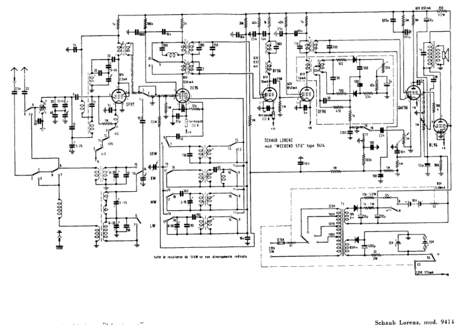 Itt Schaub-Lorenz-9414 Schematic