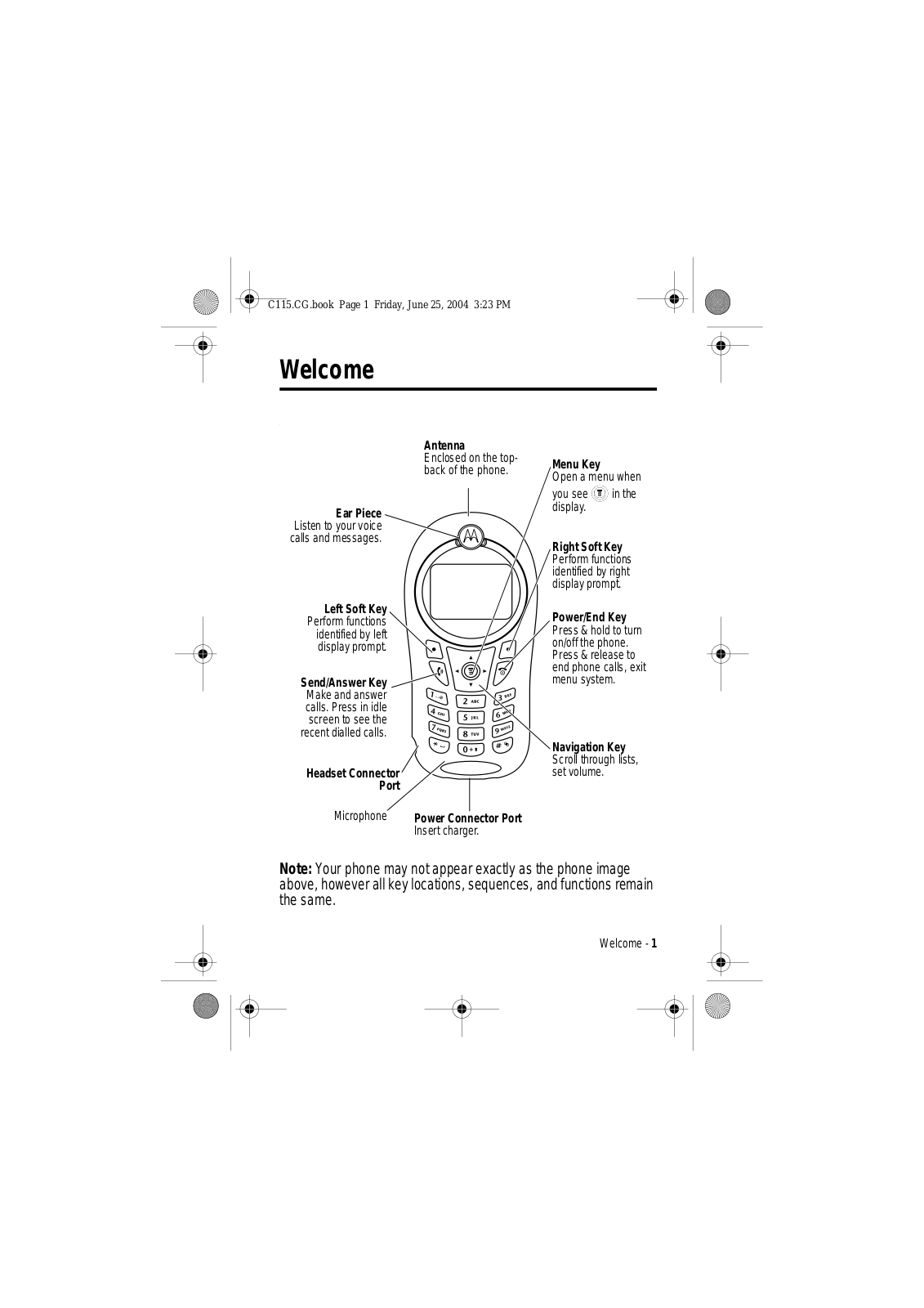 Motorola C115 User Manual