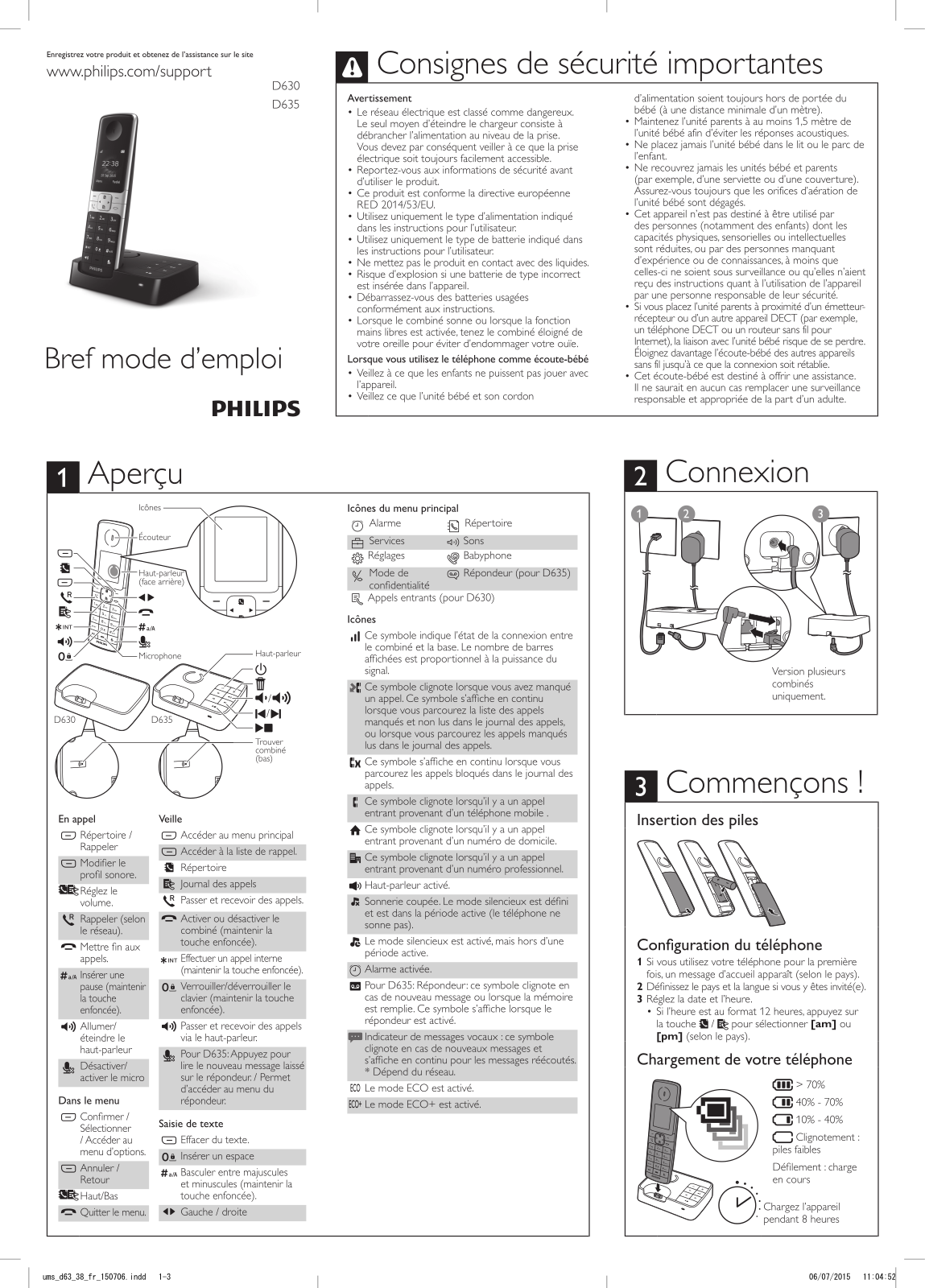 Philips D6352W/38 quick start guide - ManualMachine.com