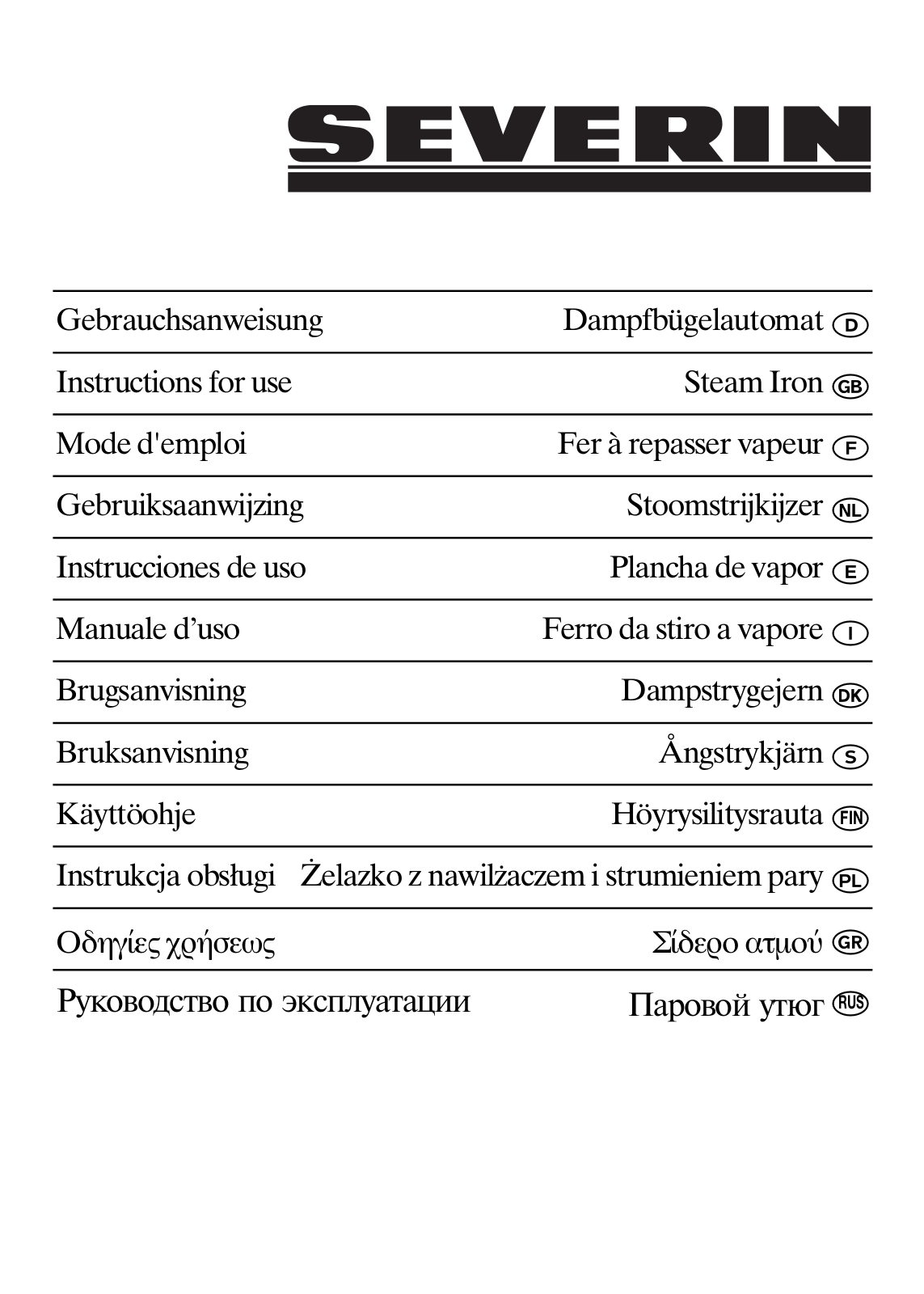 Severin BA 3277 User Manual