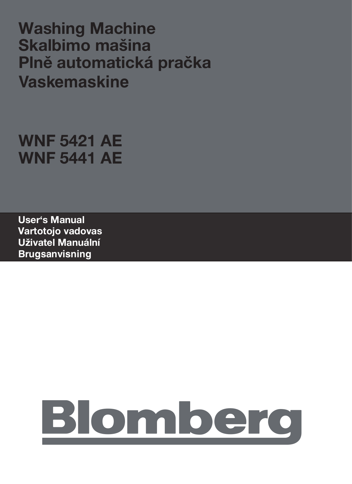 Blomberg WNF 5441 AE User Manual