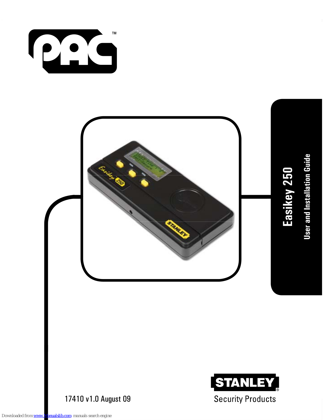 Stanley Easikey 250 User And Installation Manual