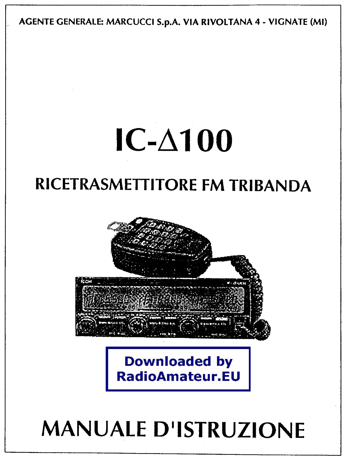 ICOM IC-Delta100H User guide