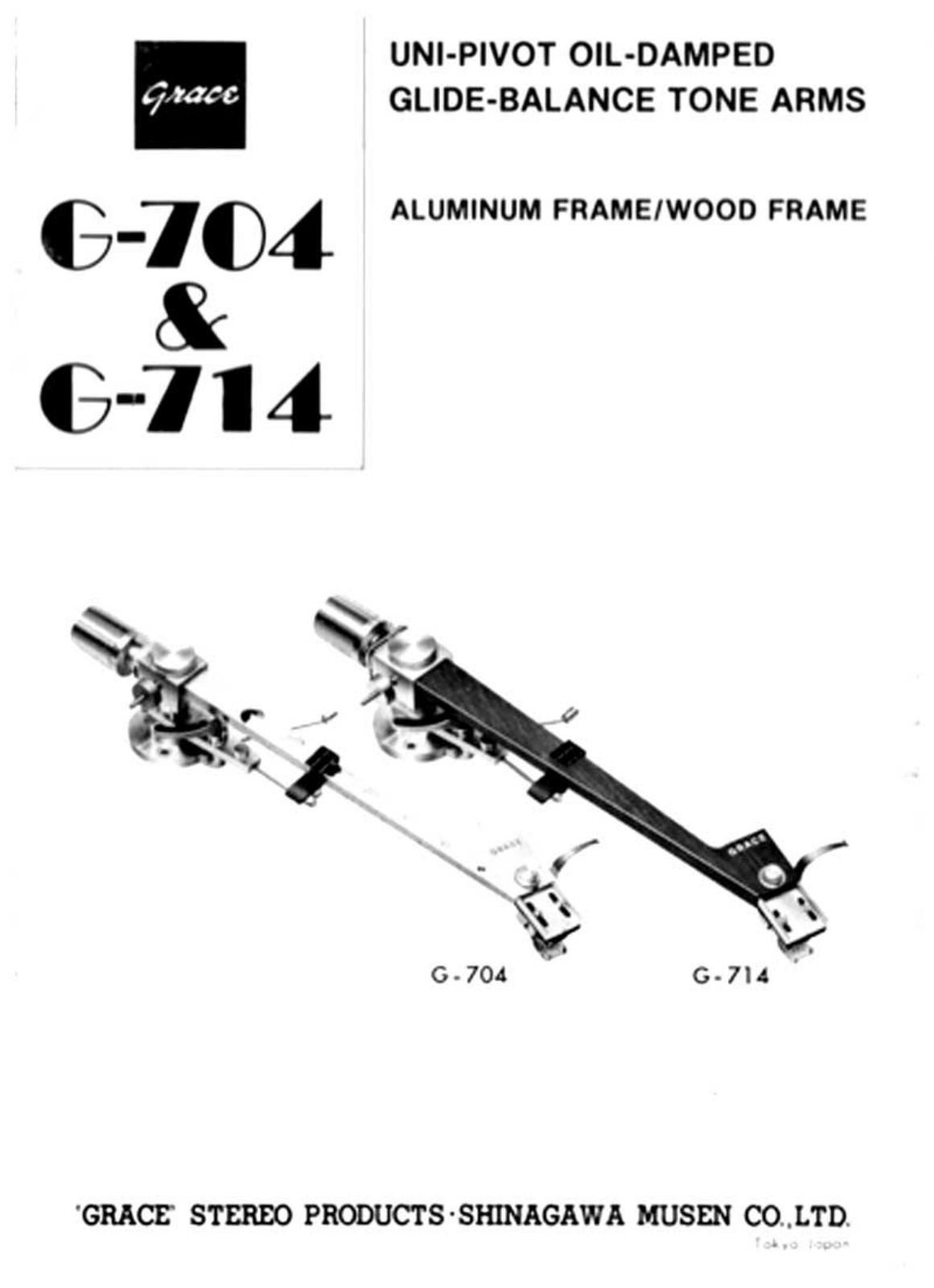 Grace G-704 Owners manual