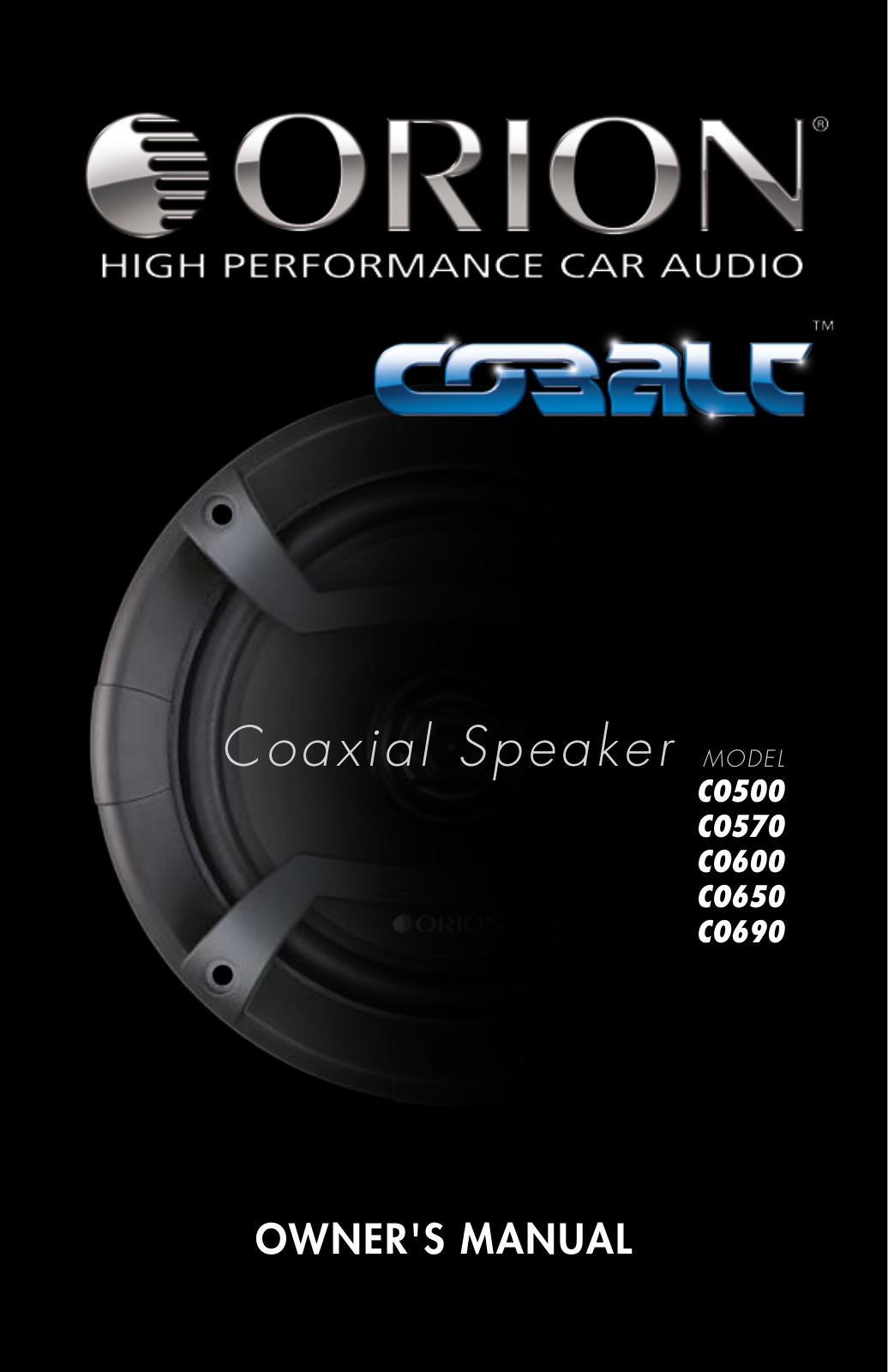 Orion Car Audio CO500 User Manual