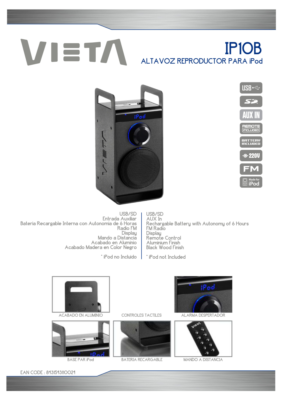 Vieta IP10B DATASHEET