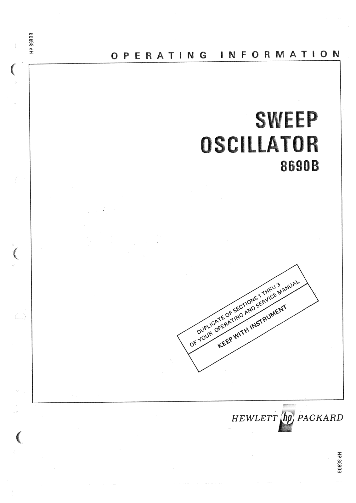 HP 8690b schematic