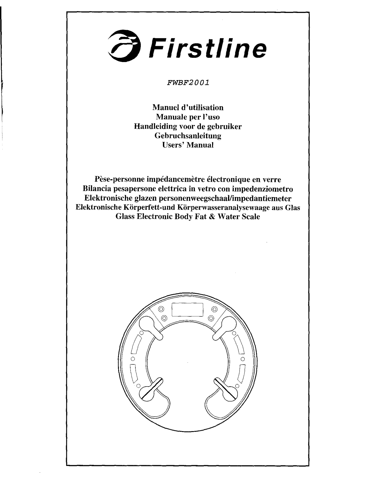 FIRSTLINE PESE PERSONNE FWBF2001 User Manual