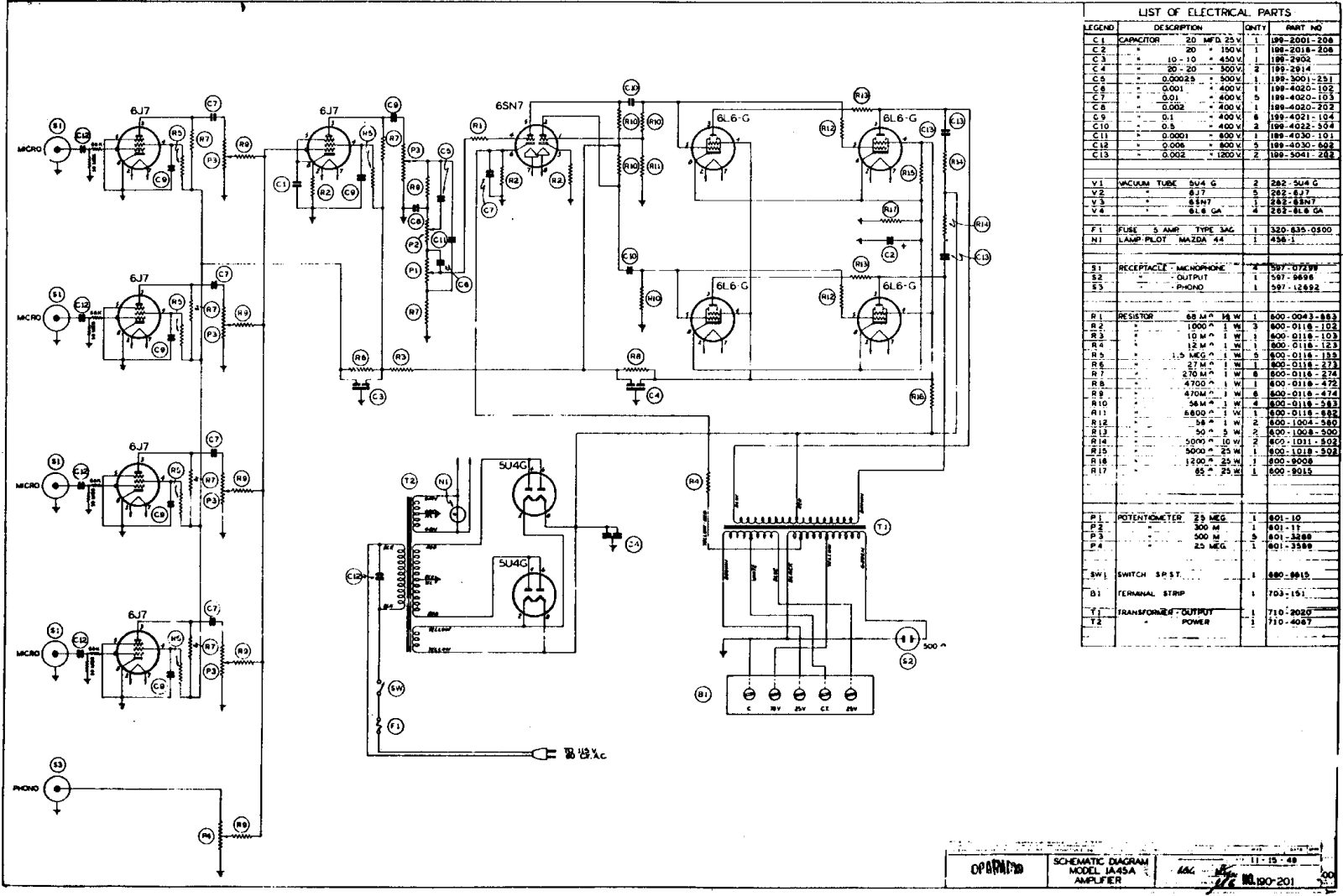 Dukane 1a45a schematic