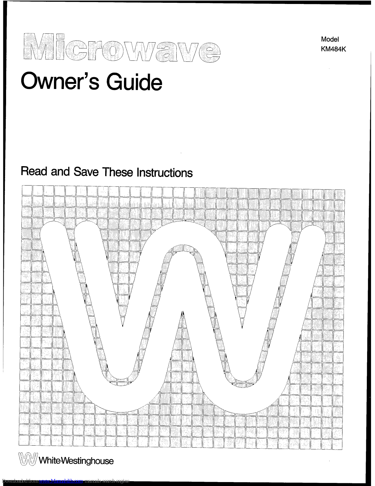 White-Westinghouse KM484K Owner's Manual