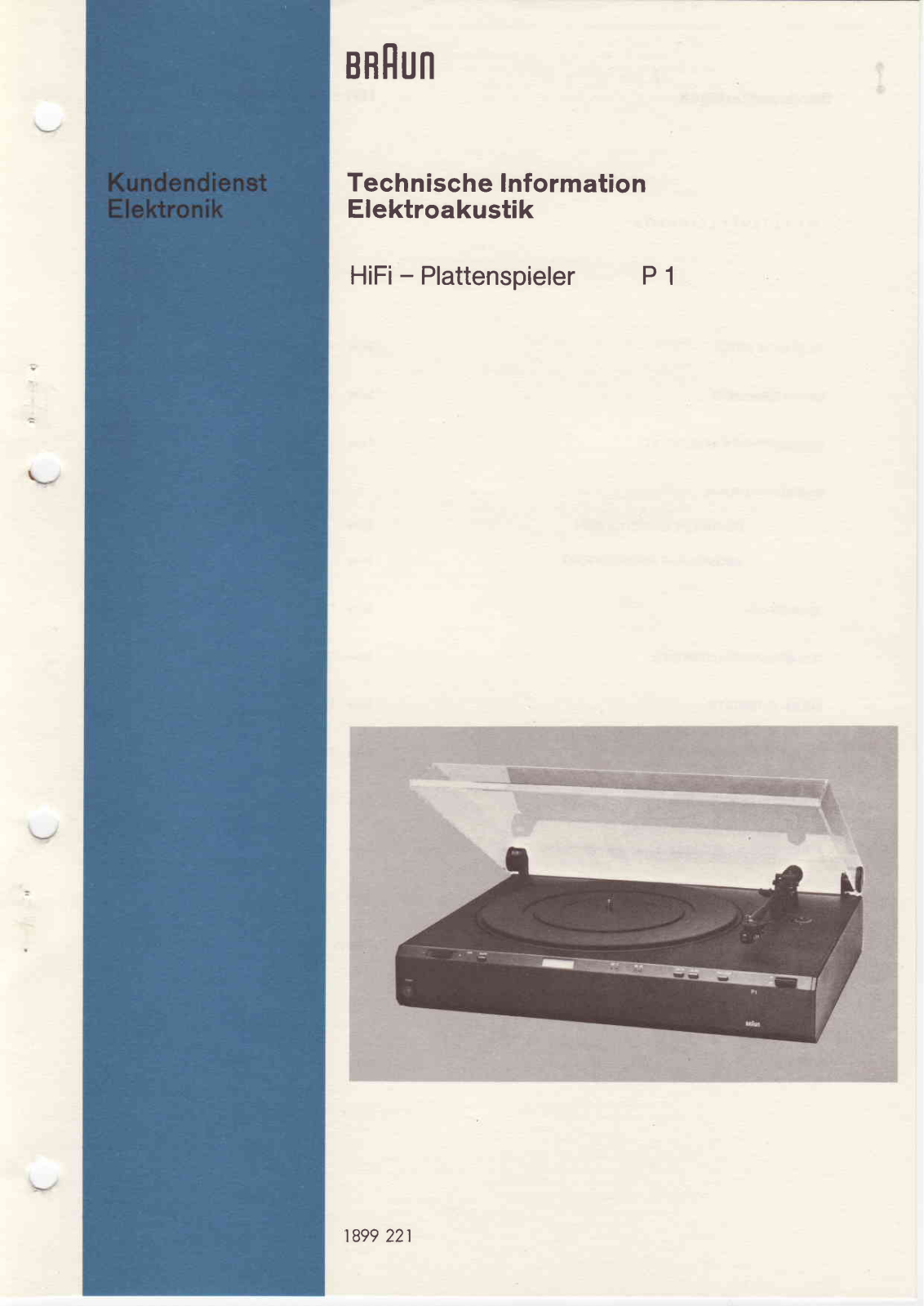 Braun P-1 Service Manual