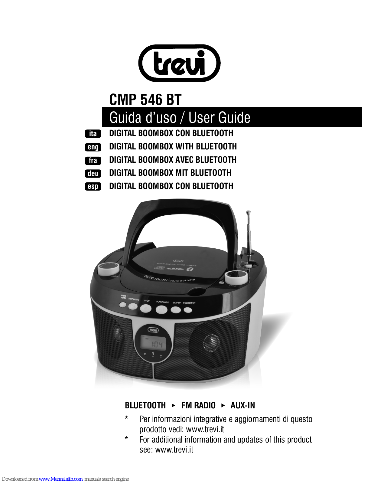 Trevi CMP 546 BT User Manual