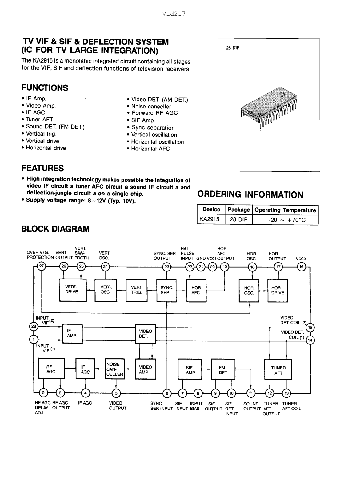 Samsung KA2915 Datasheet