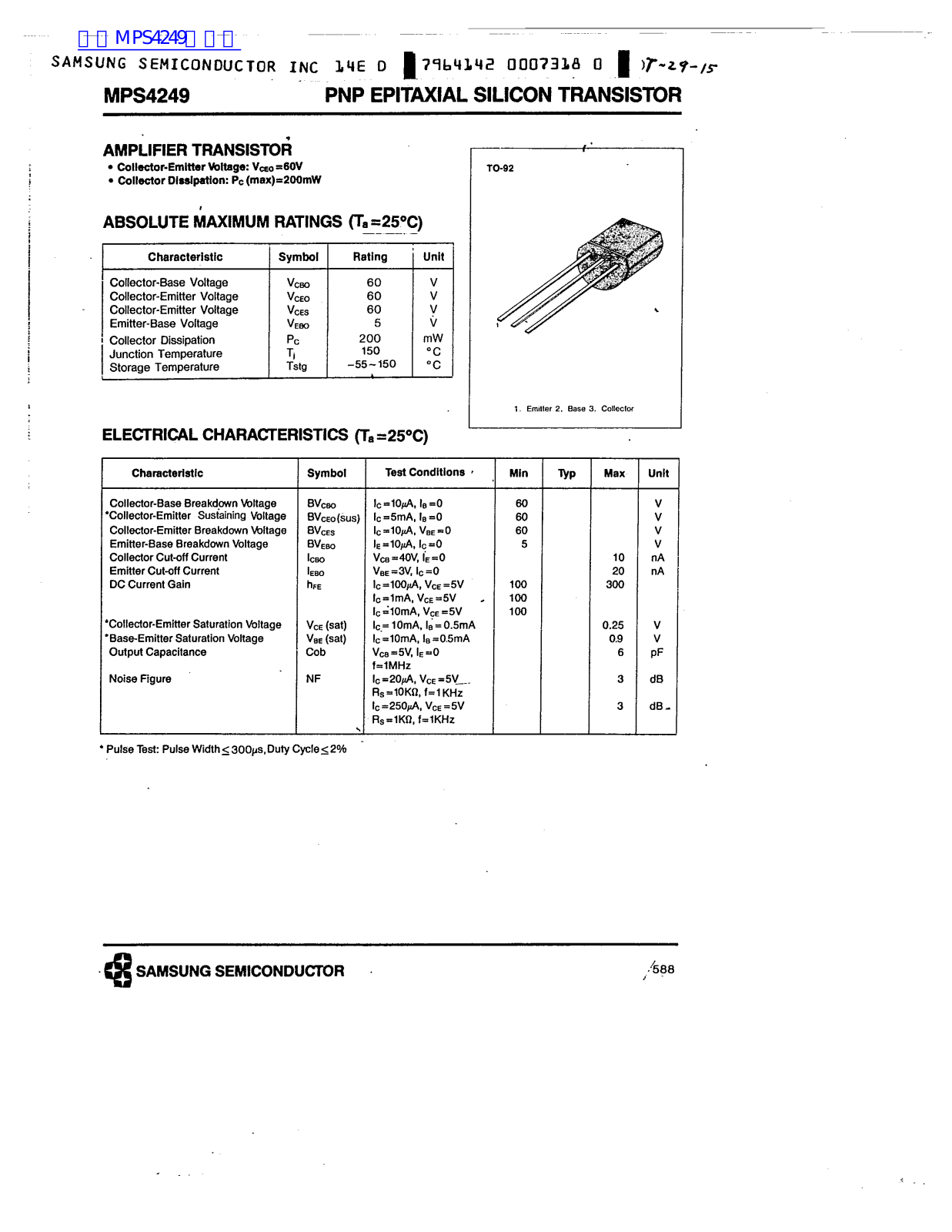 SAMSUNG MPS4249 User Manual