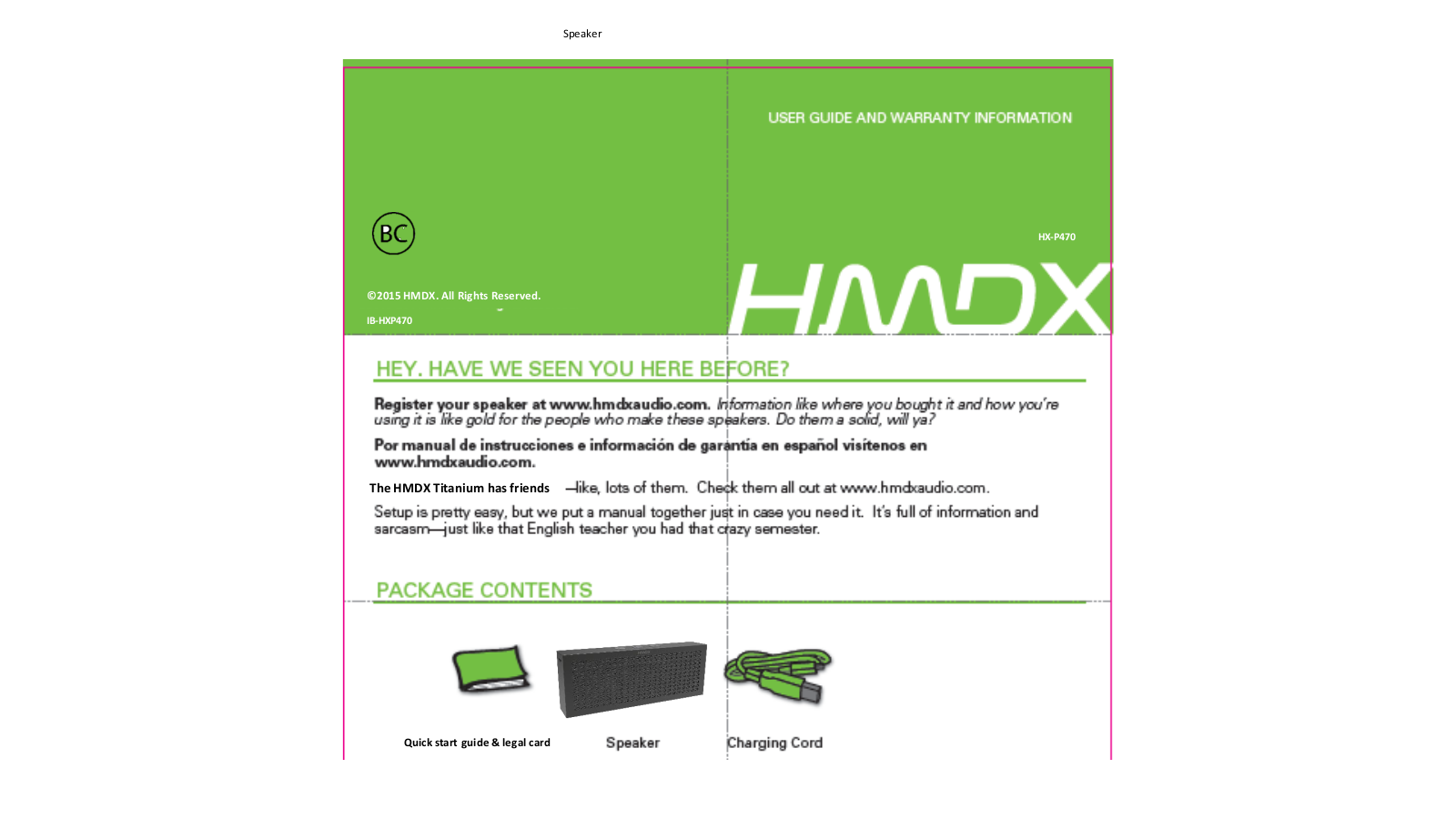 Wonders Technology HXP470 User Manual