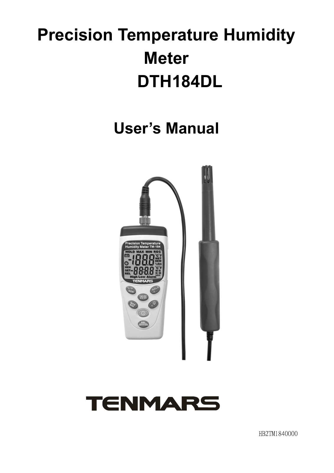 General Tools DTH184DL User Manual